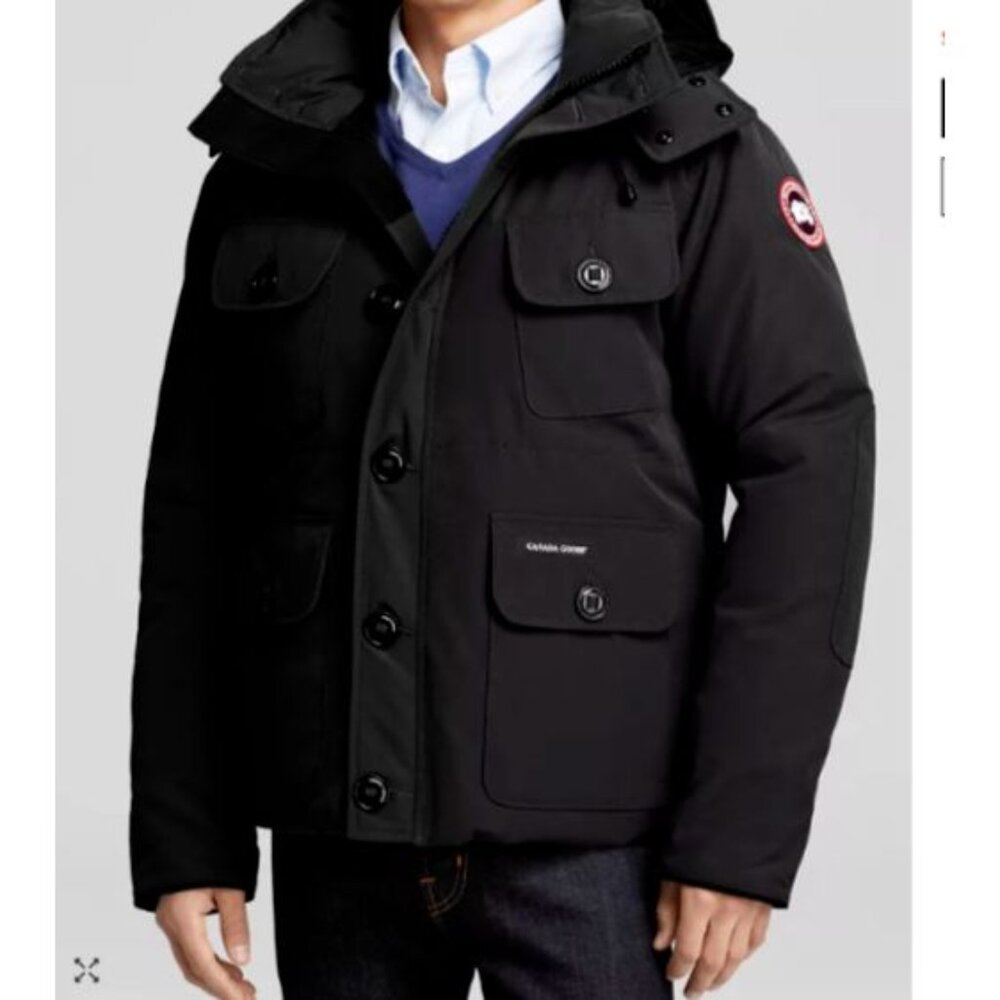 Rare CANADA GOOSE Men's Selkirk Down Parka Jacket Medium Black No hood